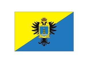 Bandera que se ha convertido en la primera abndera oficial de Mojácar.