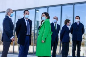 Ayuso, durante la presentación del hospital.