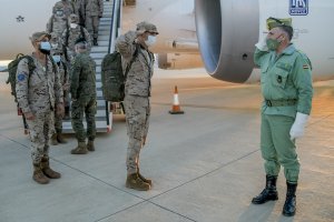 Llegada del contingente a Almería.
