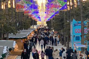La Rambla de Almería, en el primer día del puente de diciembre.