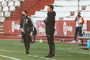 López Garai en su último partido con el Albacete.