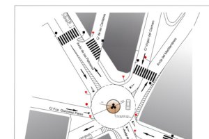 Plano de la nueva glorieta.