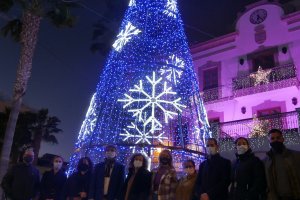 Imagen del encendido oficial de la iluminación.