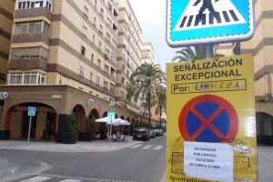 Señalización en el barrio de Oliveros.