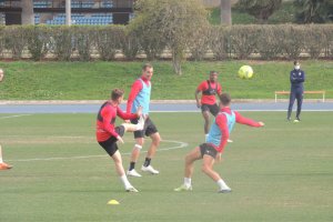 El Almería ya entrena pensando en el RCD Espanyol.