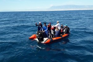 Imagen de archivo de la llegada de migantes magrebíes en patera.