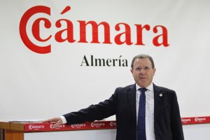 Jerónimo Parra, presidente de la Cámara de Comercio de Almería.