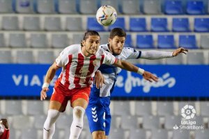 Pedro Mendes en el Sabadell-Almería.