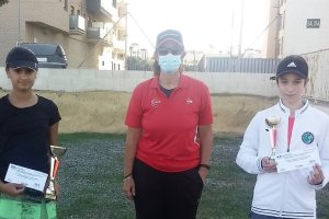 Las finalistas en la categoría infantil femenina.