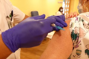 Imagen de la vacunación contra la gripe.