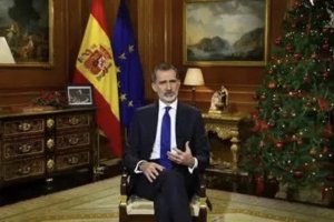 El Rey Felipe VI durante su discurso.