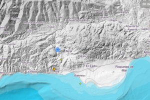 Imagen del IGN del terremoto registrado en Berja.