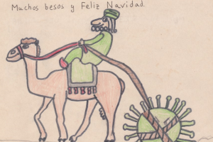 Dibujo que ilustra una de las cartas seleccionadas del concurso de Terque de este año.