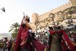 Los Reyes Magos, en su paso por Almería en enero de 2020.
