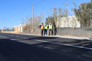 Visita para comprobar el estado de los trabajos.