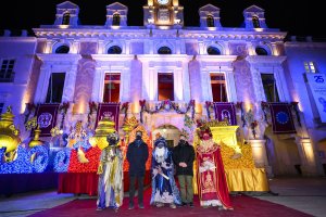 Recepción del Ayuntamiento de Almería a los Reyes Magos.