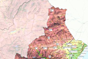 El mapa de las precipitaciones señala los puntos donde más agua se ha recogido. Fuente: Cazatormentas.
