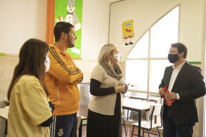 Fernando Giménez, ha visitado el Colegio Concertado de Educación Especial.