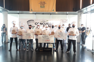 Los participantes, tras la celebración de la final.