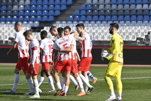 La celebración del gol de Juan Villar.
