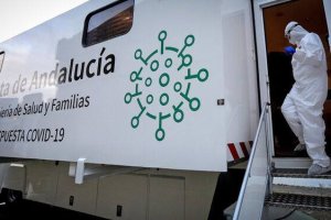 Unidad móvil para la realización de cribados poblacionales de la Junta de Andalucía.