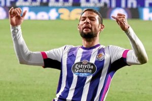 Joaquín celebrando el gol frente al Elche.