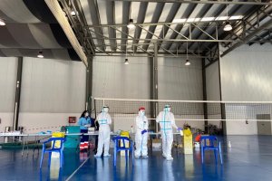 Imagen de archivo de un cribado poblacional realizado en la provincia de Almería.