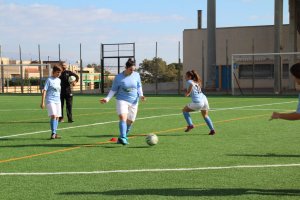 Las celestes, preparadas para el partido frente al Almería.