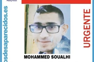 Imagen del joven desaparecido en Berja.