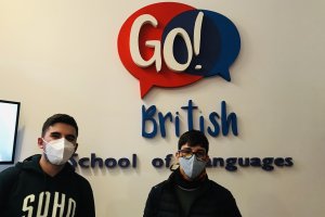 Javi y José, alumnos de Go! British School.