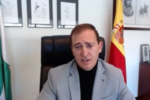 Antonio Jiménez, en la comparecencia telemática.