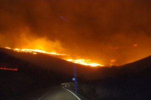 Imagen del Infoca del incendio de Olula.