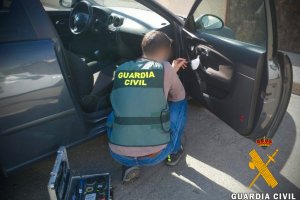 Vehículo que se intentó sustraer en Campohermoso.