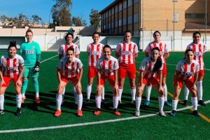 Las jugadoras del Almería posando antes del partido.