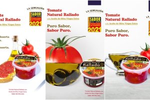 Tomate natural rallado con AOVE La Gergaleña.