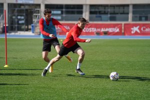 Jorge Cuenca se perdió el entrenamiento de este viernes.