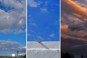 Tríptico de temas atmosféricos.