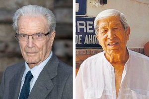 El abogado Antonio Garirgues y su amigo Joaquín que acaba de fallecer.