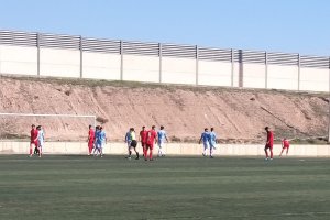 Una jugada del partido.