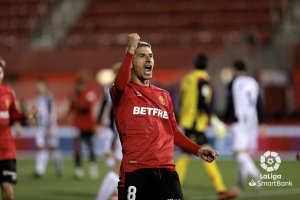 El futbolista almeriense lleva seis goles esta temporada en el equipo mallorquín.