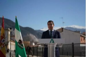 Juanma Moreno, este viernes. Foto: Junta de Andalucía