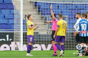 Ortiz Arias en el partido que enfrentó a Espanyol y Almería.