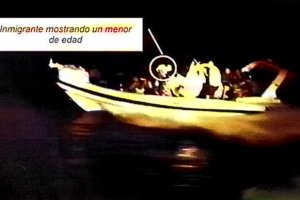 Un paterista muestra un menor durante una persecución con la Guardia Civil