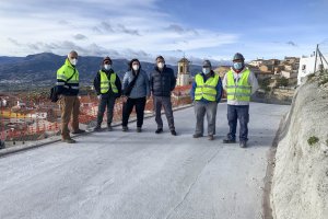 Matilde Díaz ha visitado las obras que se están ejecutando en Lúcar.