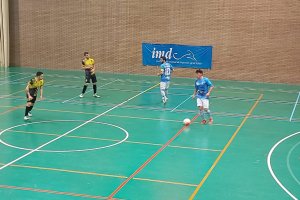 Una jugada del partido.