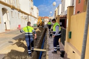 Trabajos en la calle veratense.