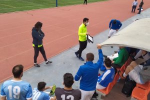 La buena racha del Poli Ejido CF la termina la AD Roquetas 2018.