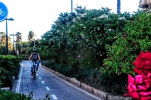 Carril bici en Almería.