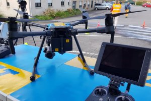 Dron utilizado por la Dirección General de Tráfico.