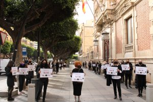 Profesionales de Estética se concentran ante la Delegación de Gobierno de la Junta.